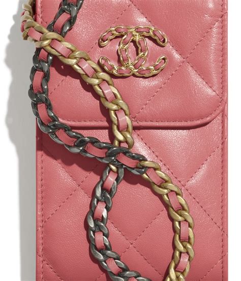 chanel top handle phone holder|chanel phone case with chain.